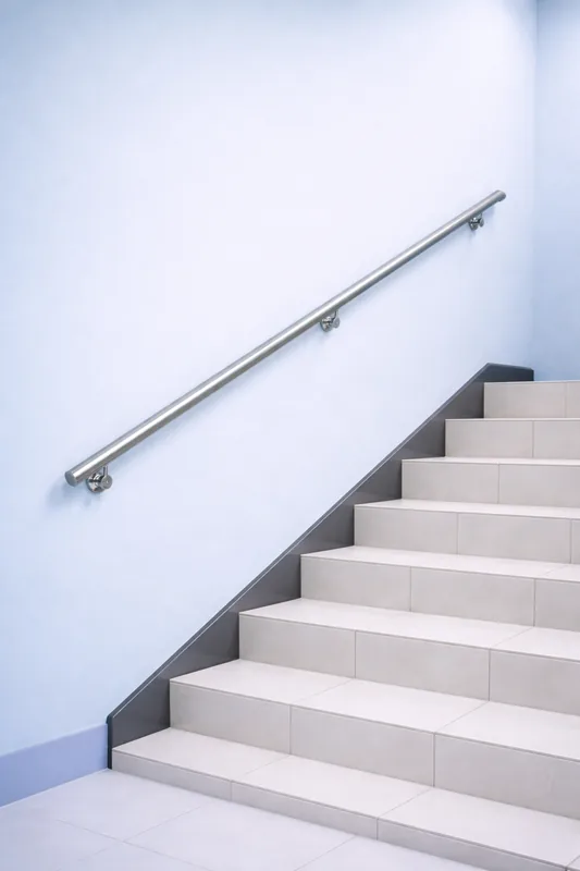 Prima Raya Medika Staircase Handrail main view for healthcare accessibility
