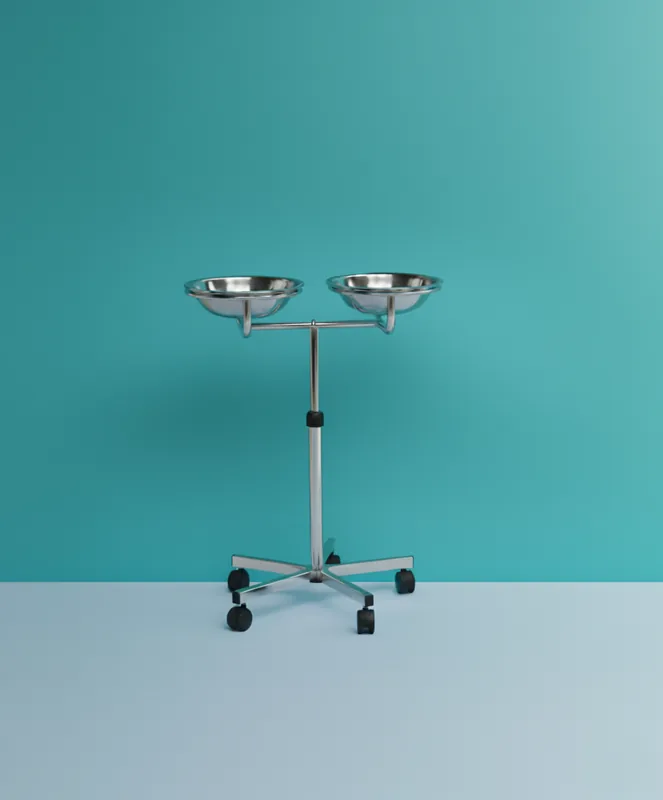Prima Raya Medika Double Basin Stand main view for healthcare procedure areas